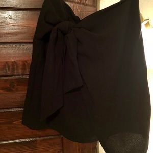 Who What Wear Black Tie Skirt